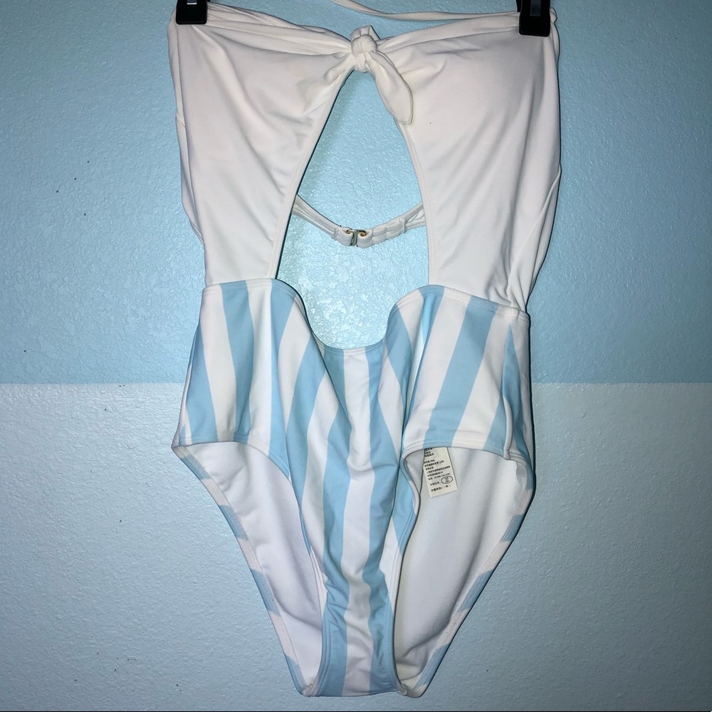 Hollister Blue&White Striped Swimsuit—BRAND NEW